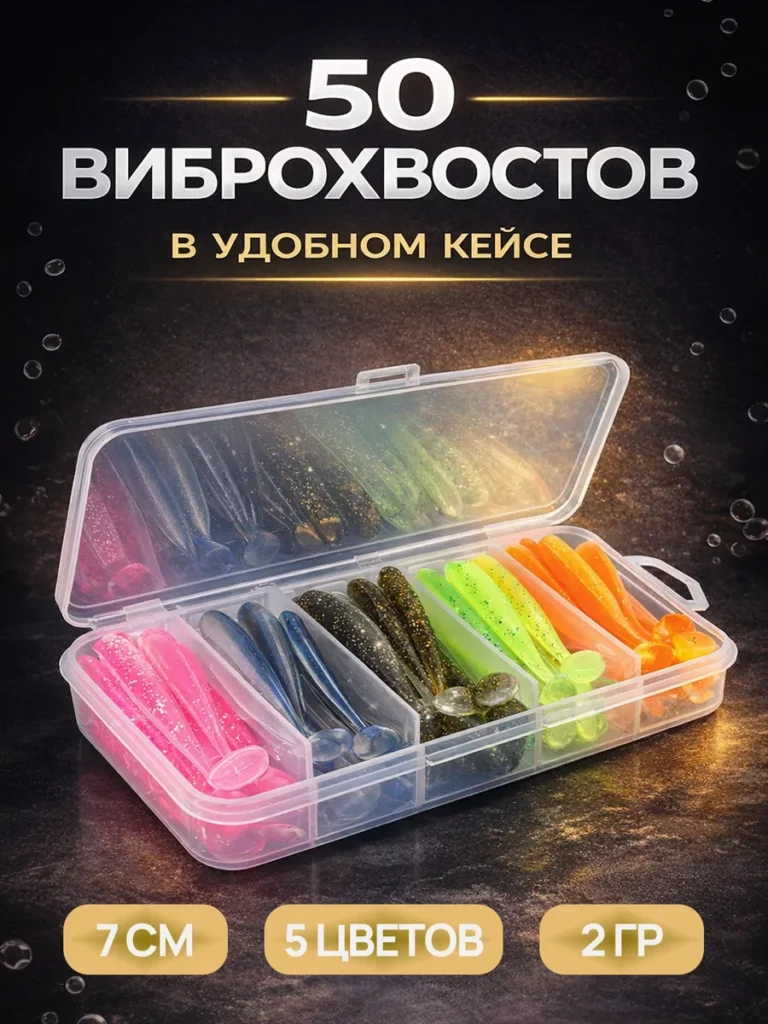 Силиконовые приманки набор 50 шт для джига на щуку